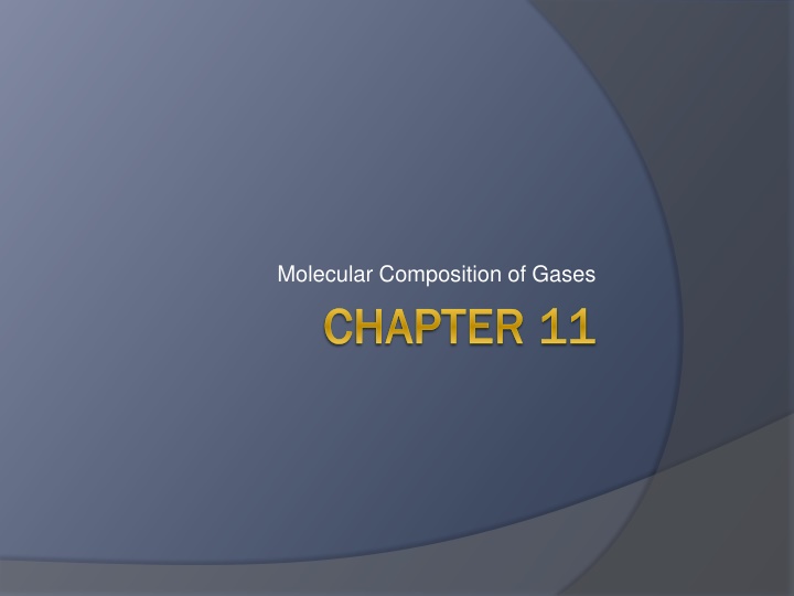 molecular composition of gases