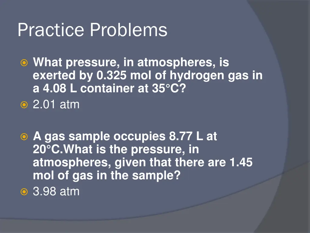 practice problems 2