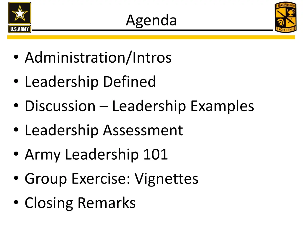 agenda