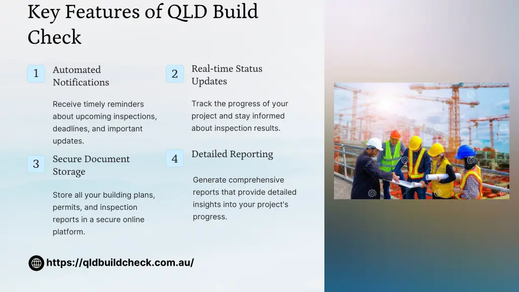 key features of qld build check