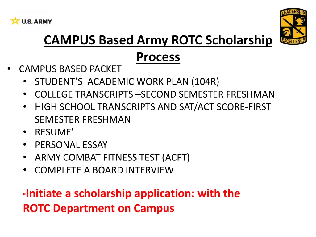 campus based army rotc scholarship process 1