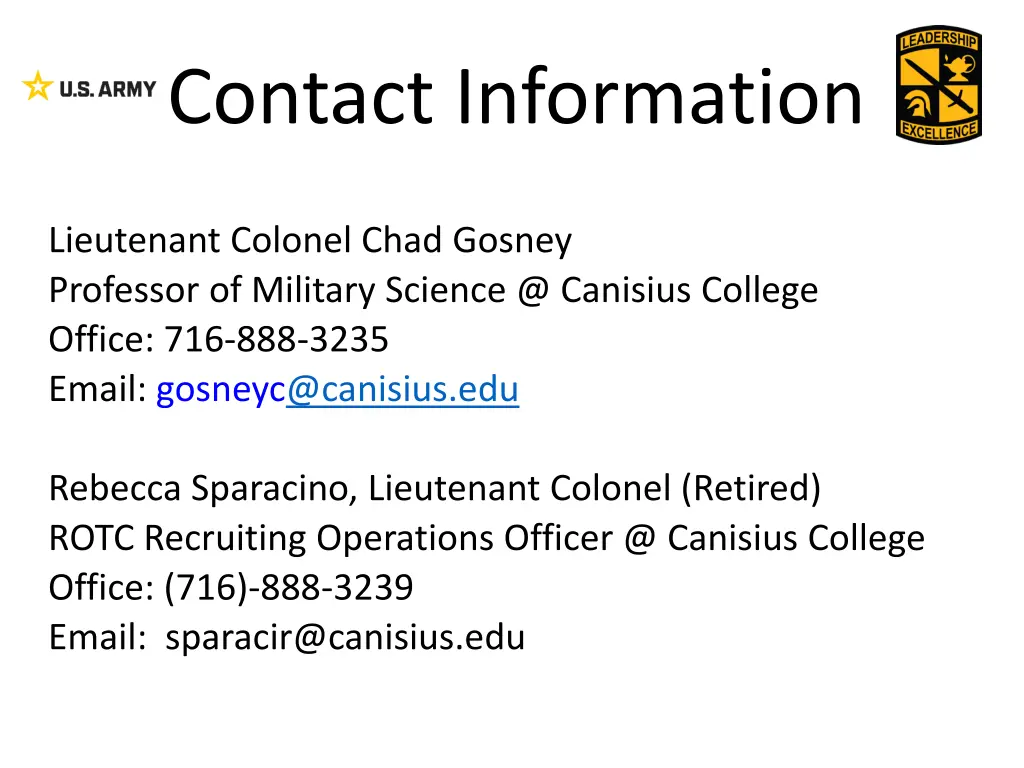 contact information 1