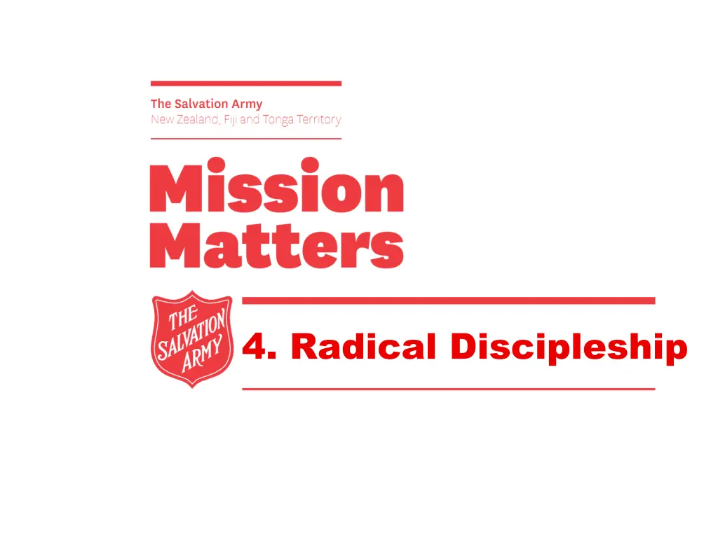 4 radical discipleship