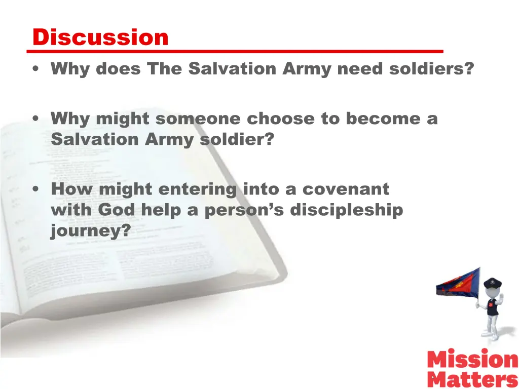 discussion why does the salvation army need