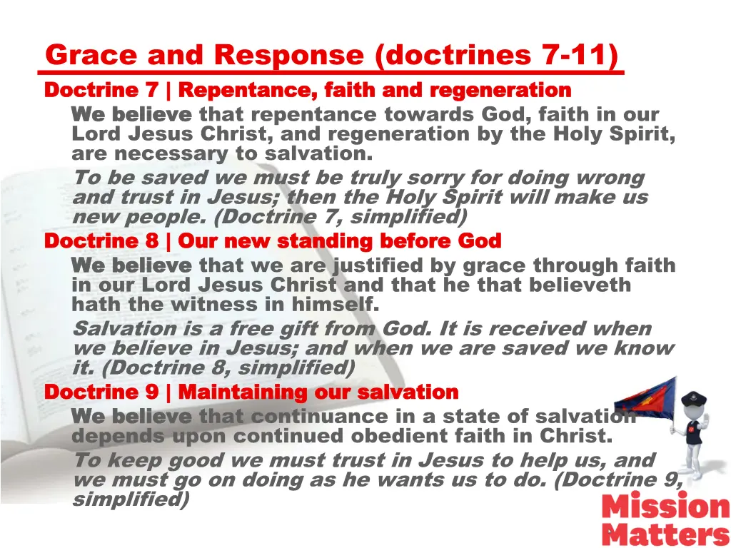 grace and response doctrines 7 11 doctrine