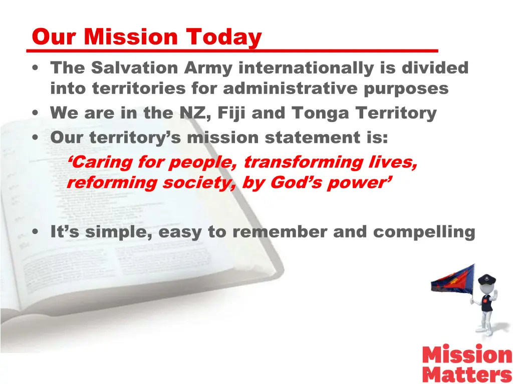 our mission today the salvation army