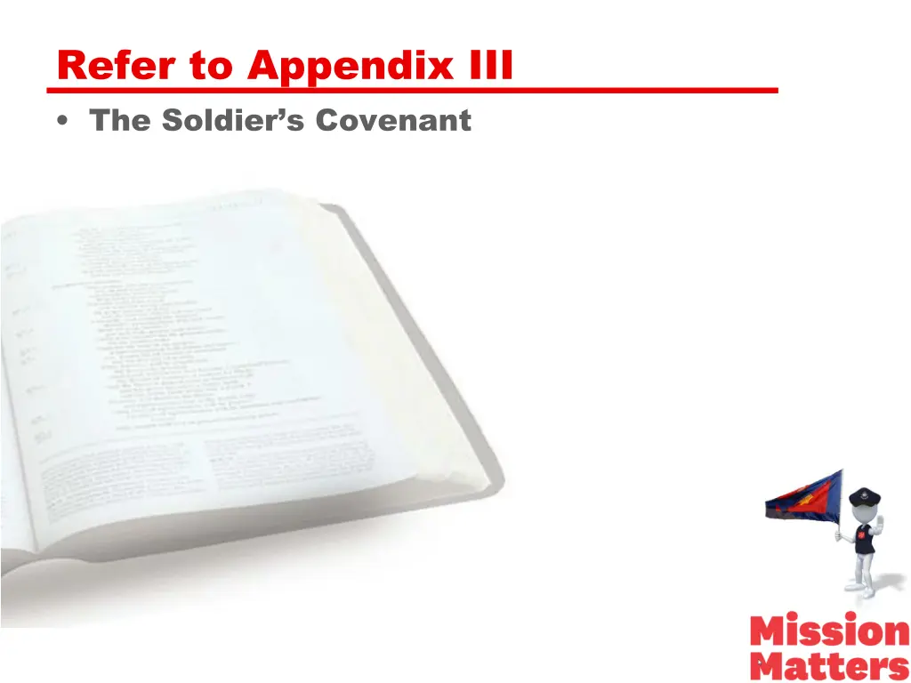 refer to appendix iii the soldier s covenant