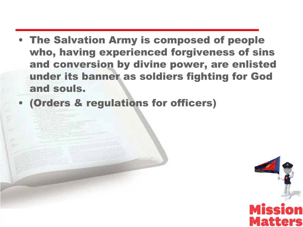 the salvation army is composed of people