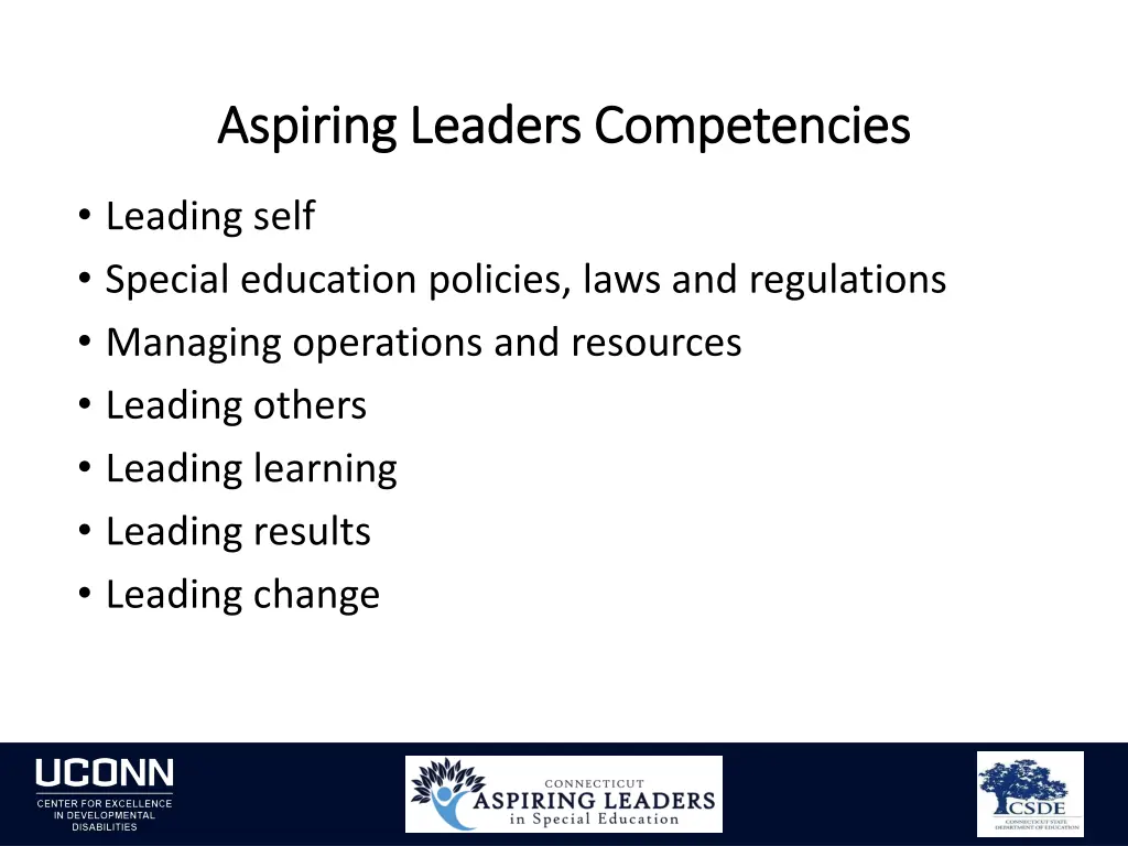 aspiring leaders competencies aspiring leaders