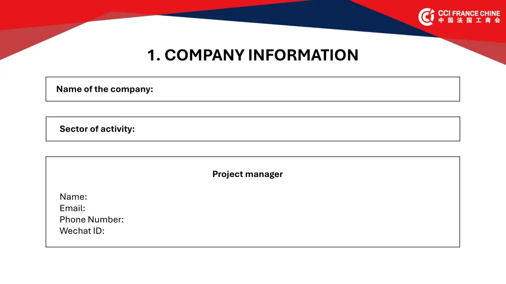 1 company information