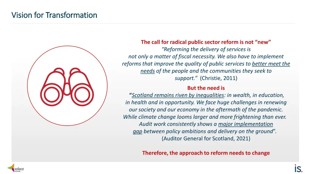 vision for transformation vision