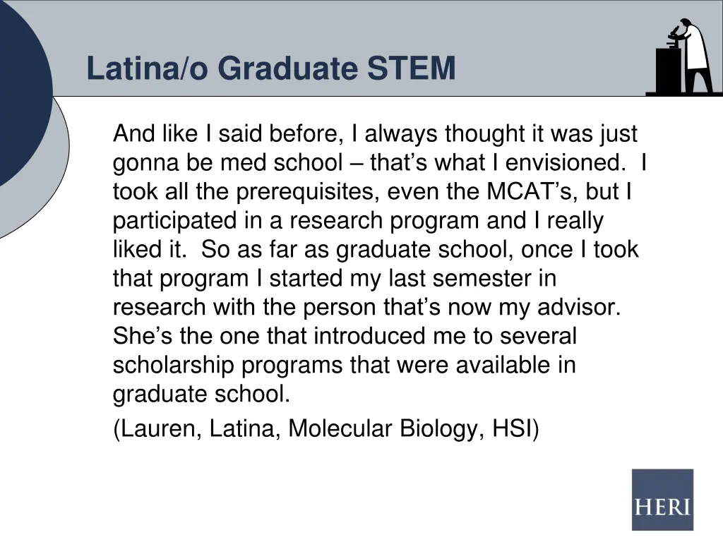 latina o graduate stem