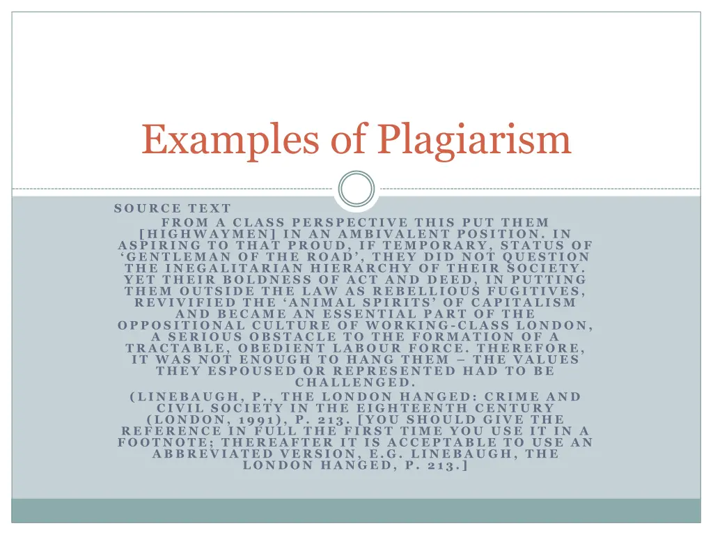 examples of plagiarism