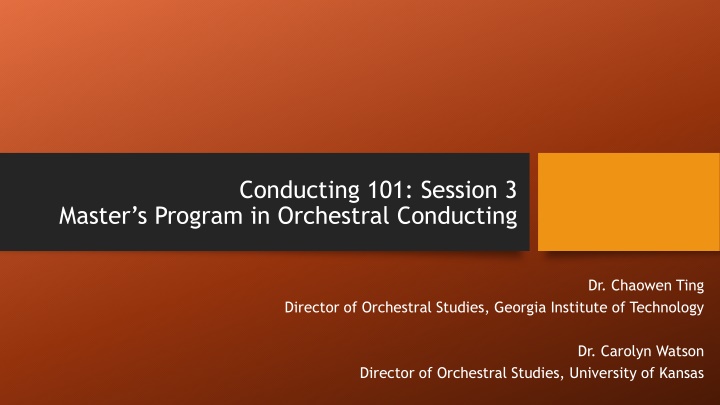 conducting 101 session 3