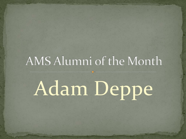 ams alumni of the month