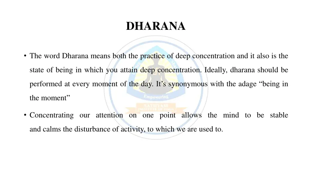 dharana