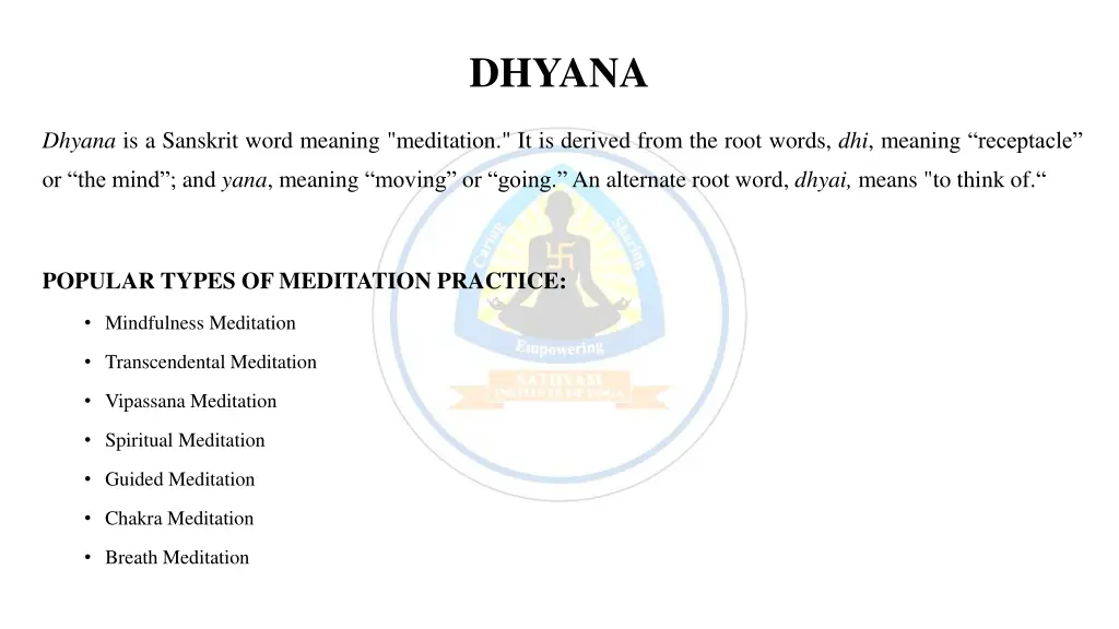 dhyana