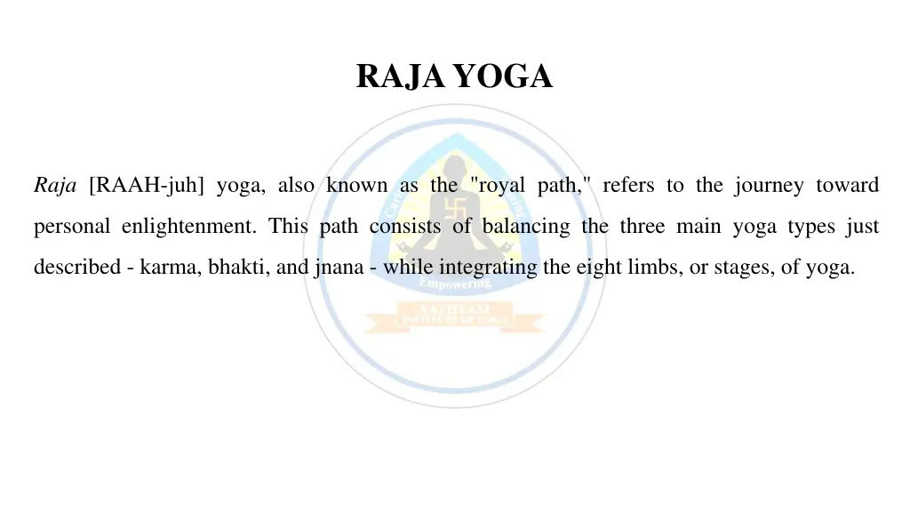 raja yoga