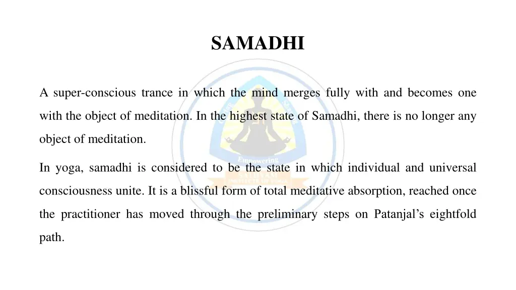 samadhi