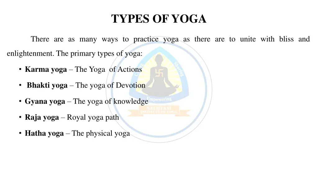 types of yoga