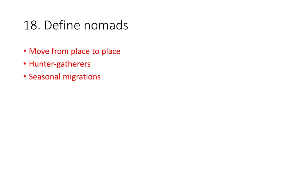 18 define nomads