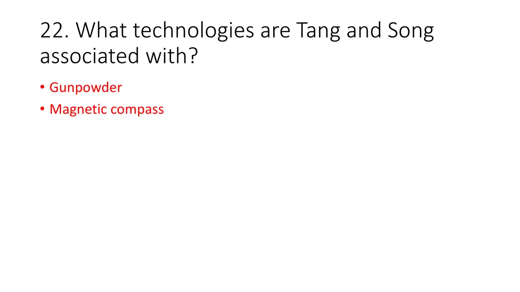 22 what technologies are tang and song associated