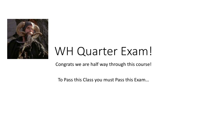 wh quarter exam