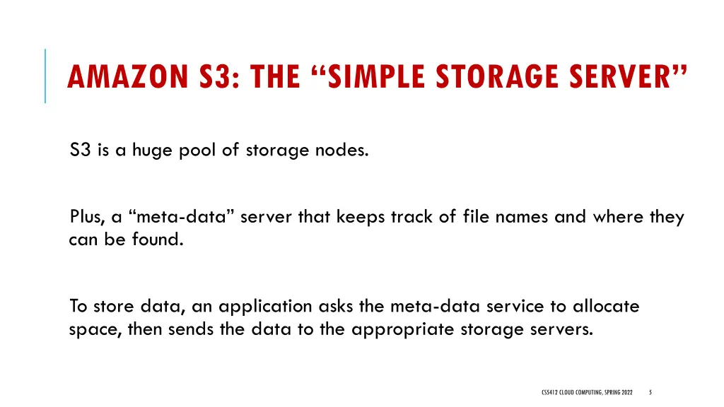 amazon s3 the simple storage server