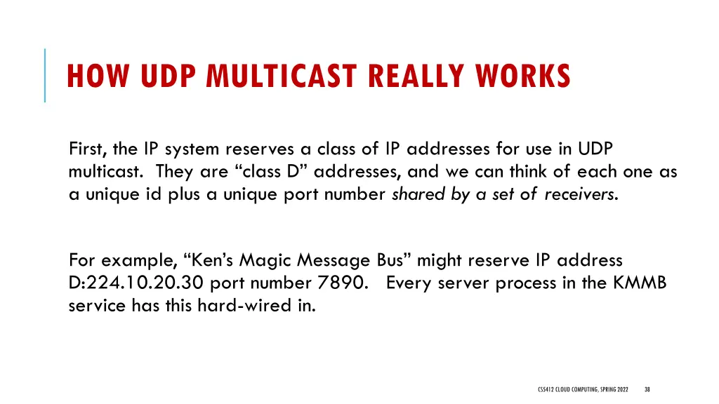 how udp multicast really works