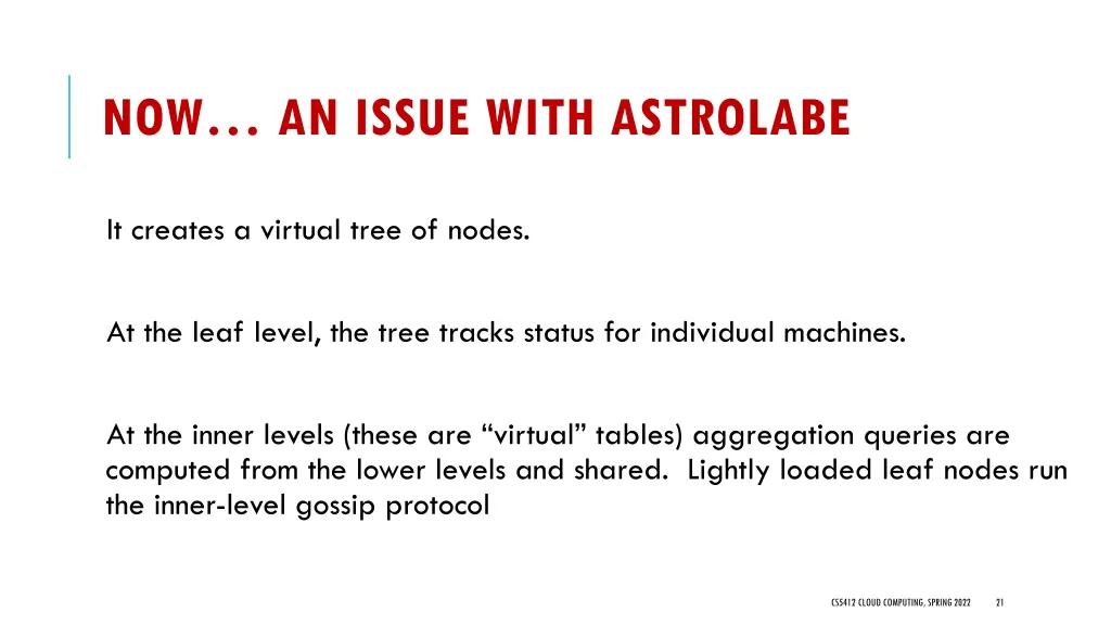 now an issue with astrolabe