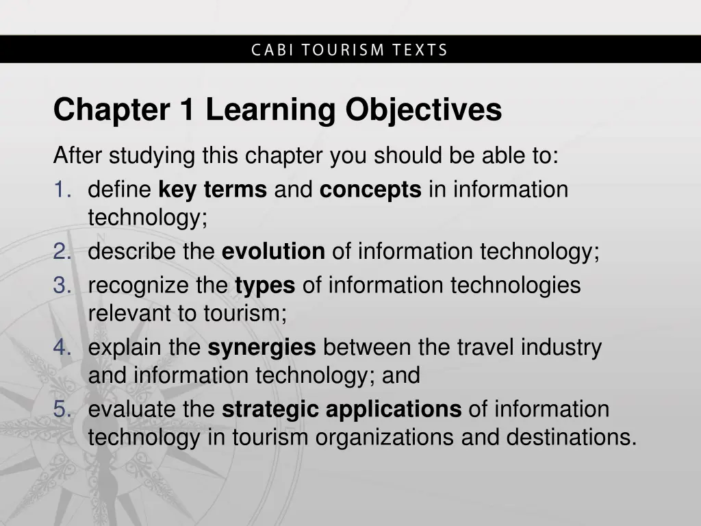 chapter 1 learning objectives