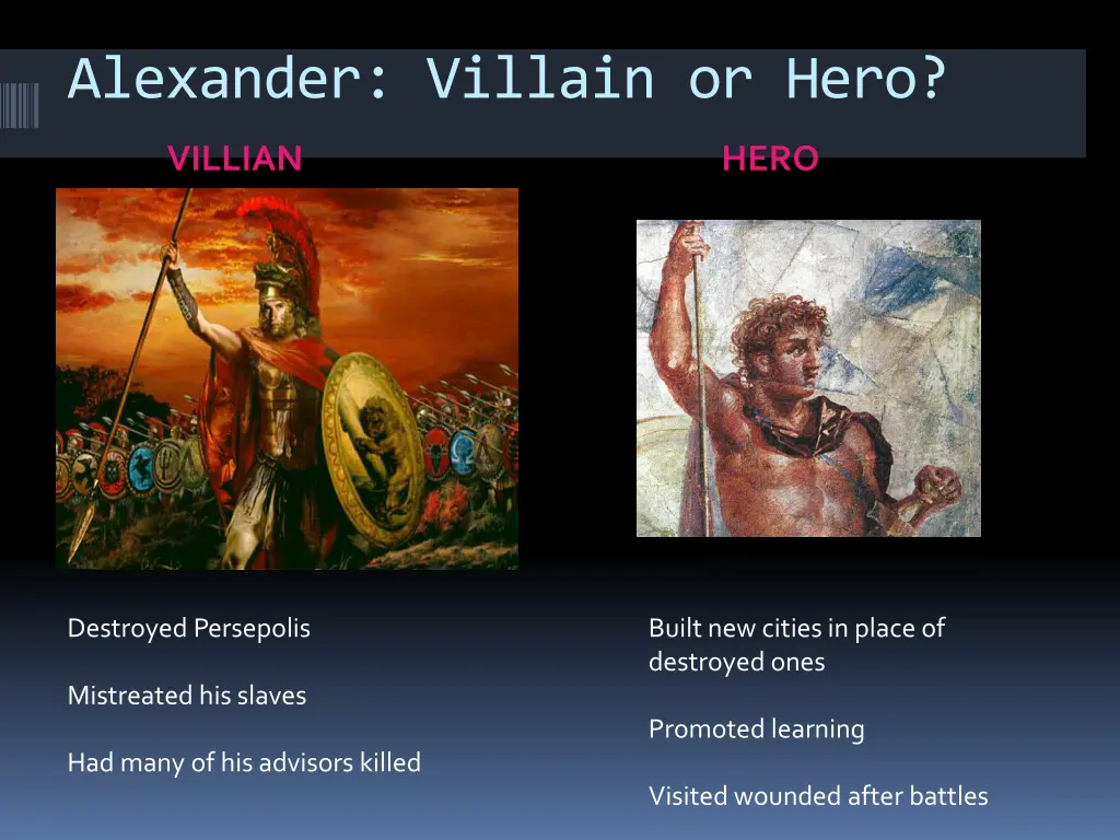 alexander villain or hero