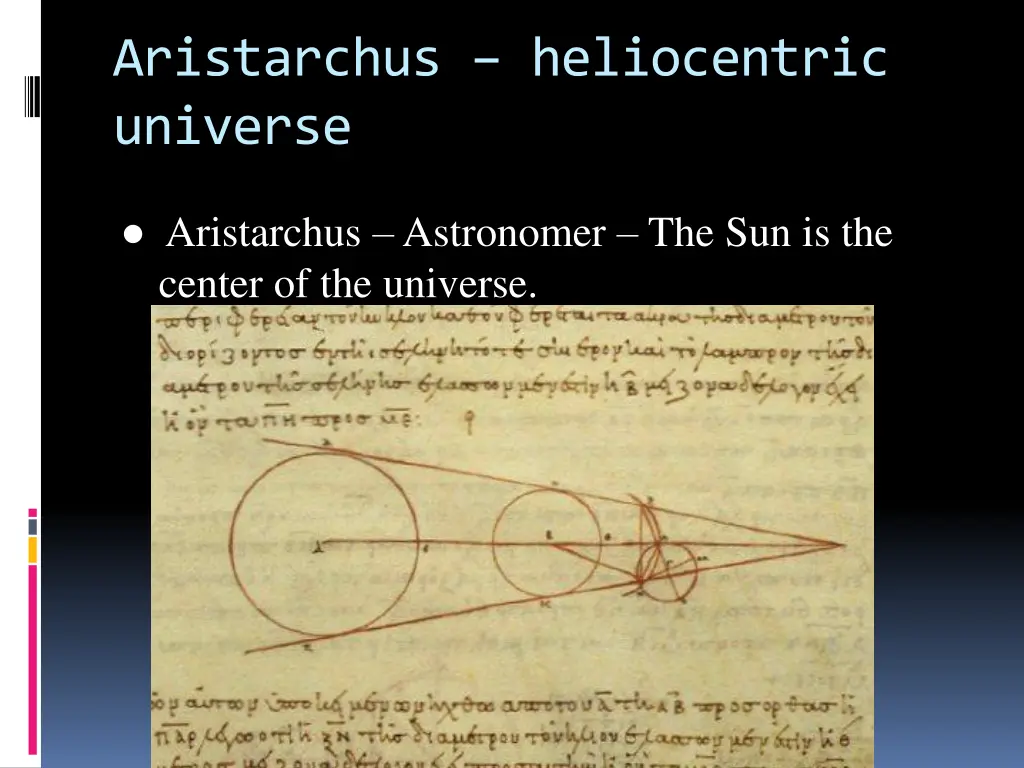 aristarchus heliocentric universe