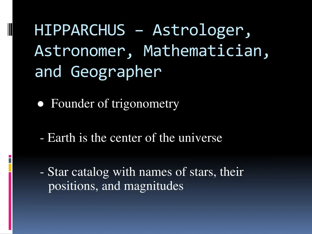 hipparchus astrologer astronomer mathematician