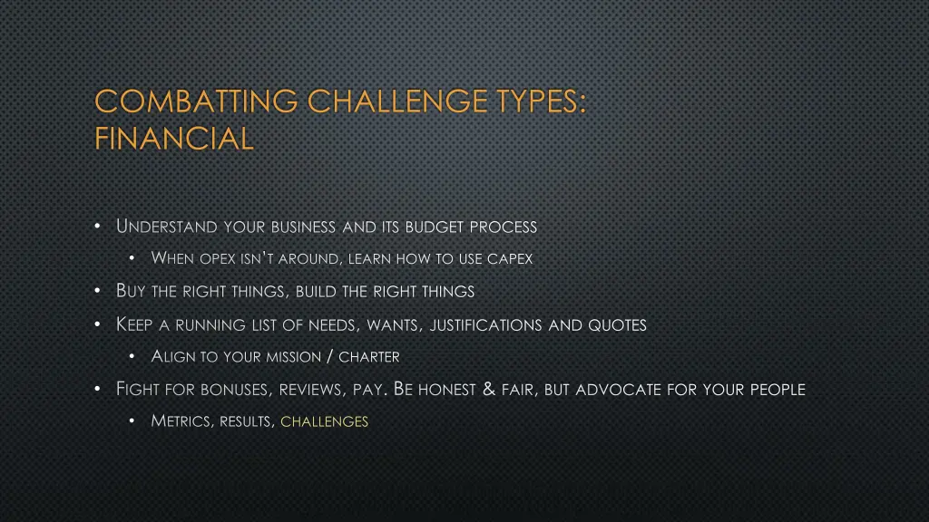 combatting challenge types financial