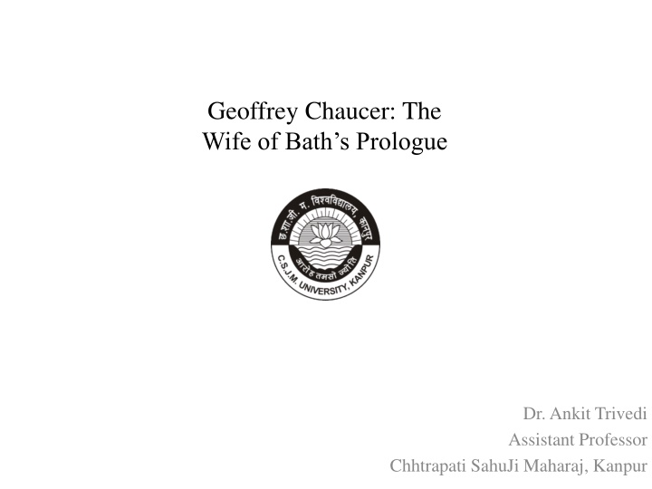 geoffrey chaucer the wife of bath s prologue