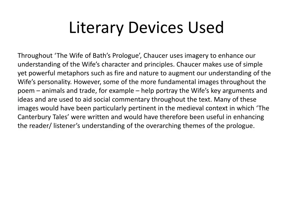 literary devices used