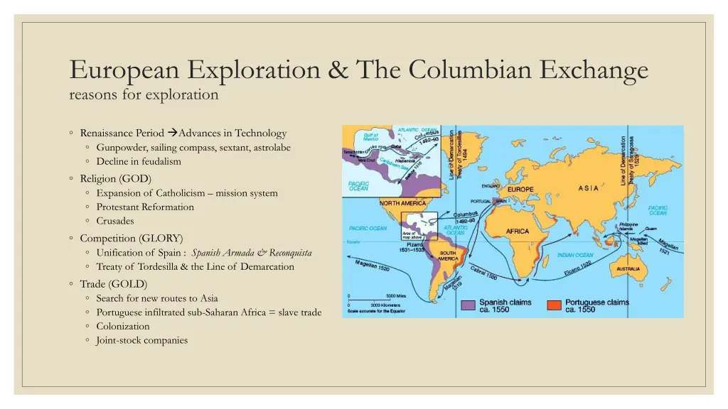 european exploration the columbian exchange