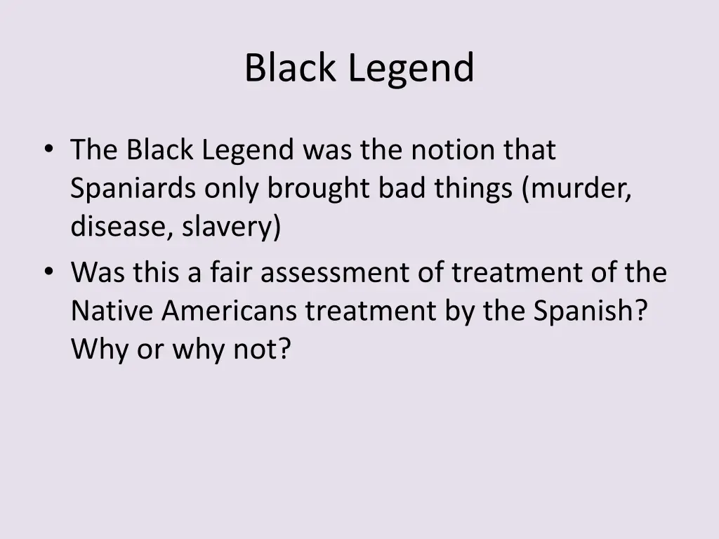 black legend