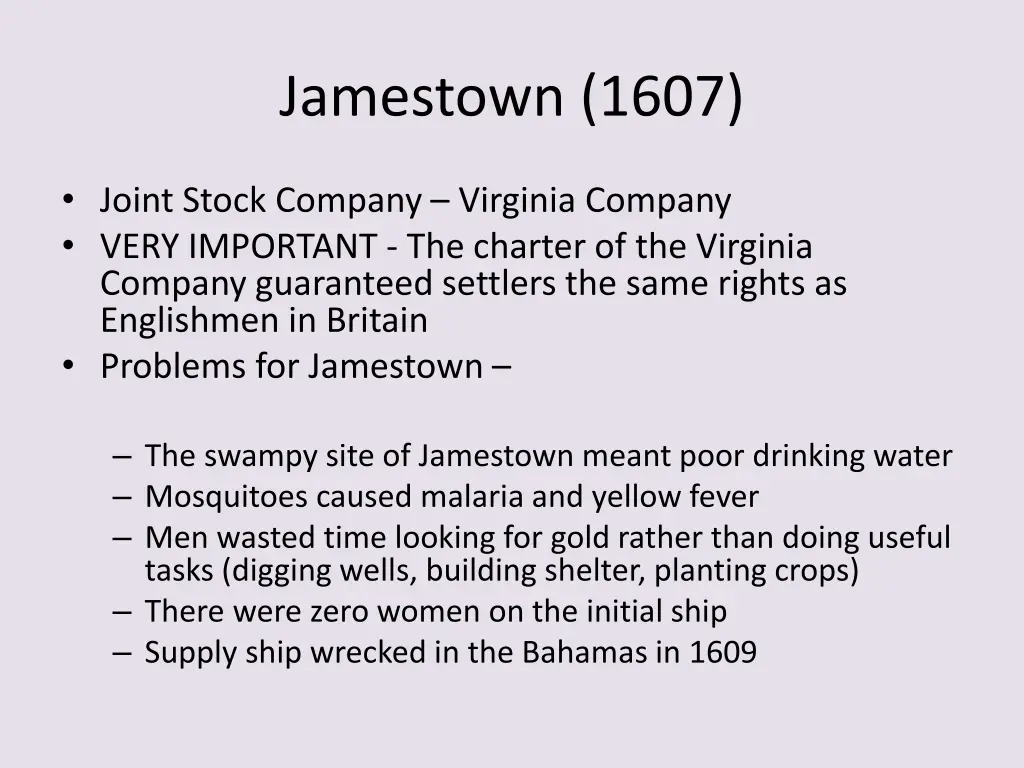 jamestown 1607