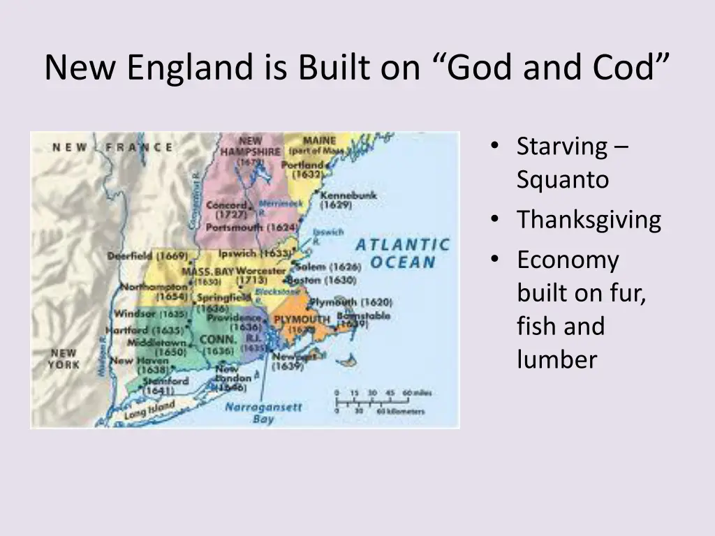 new england is built on god and cod