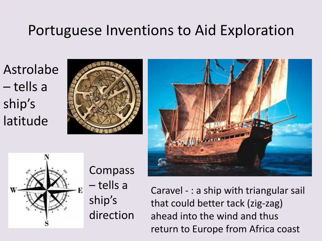 portuguese inventions to aid exploration