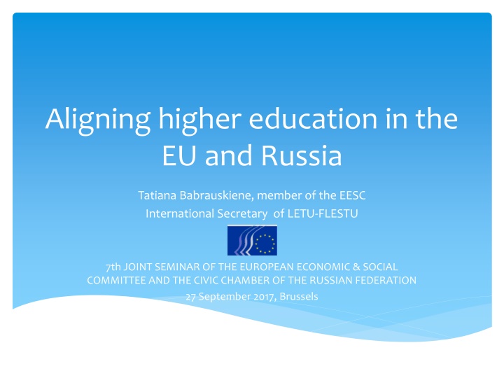 aligning higher education in the eu and russia