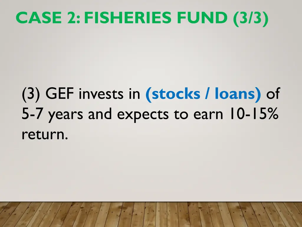 case 2 fisheries fund 3 3