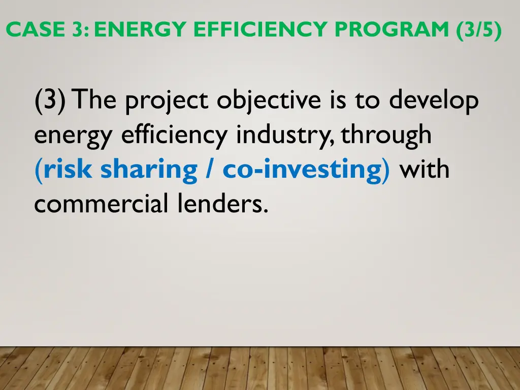 case 3 energy efficiency program 3 5