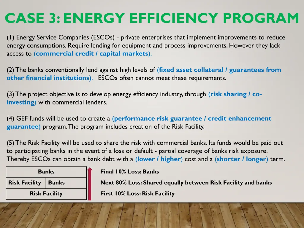 case 3 energy efficiency program