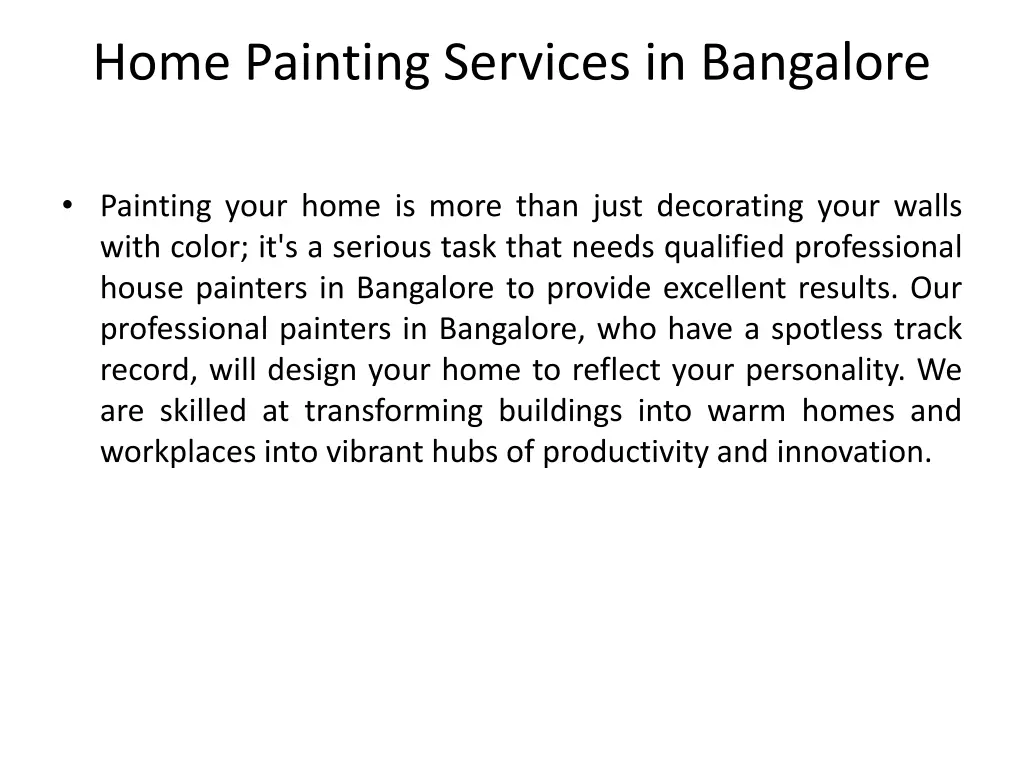 home painting services in bangalore 1