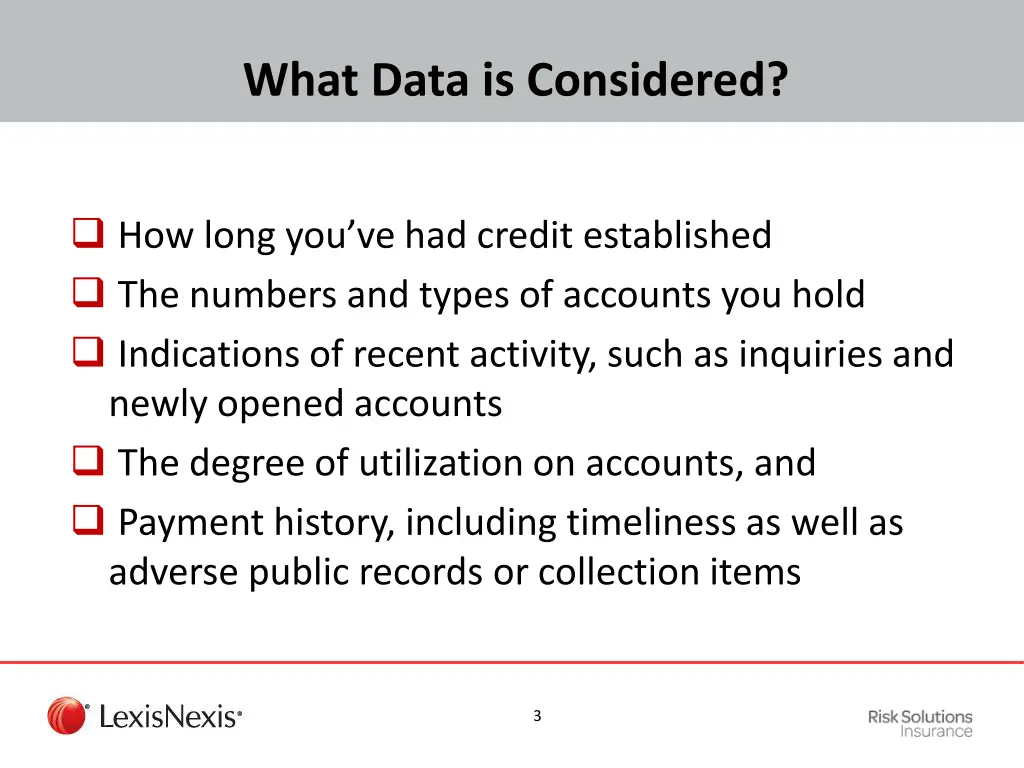 what data is considered