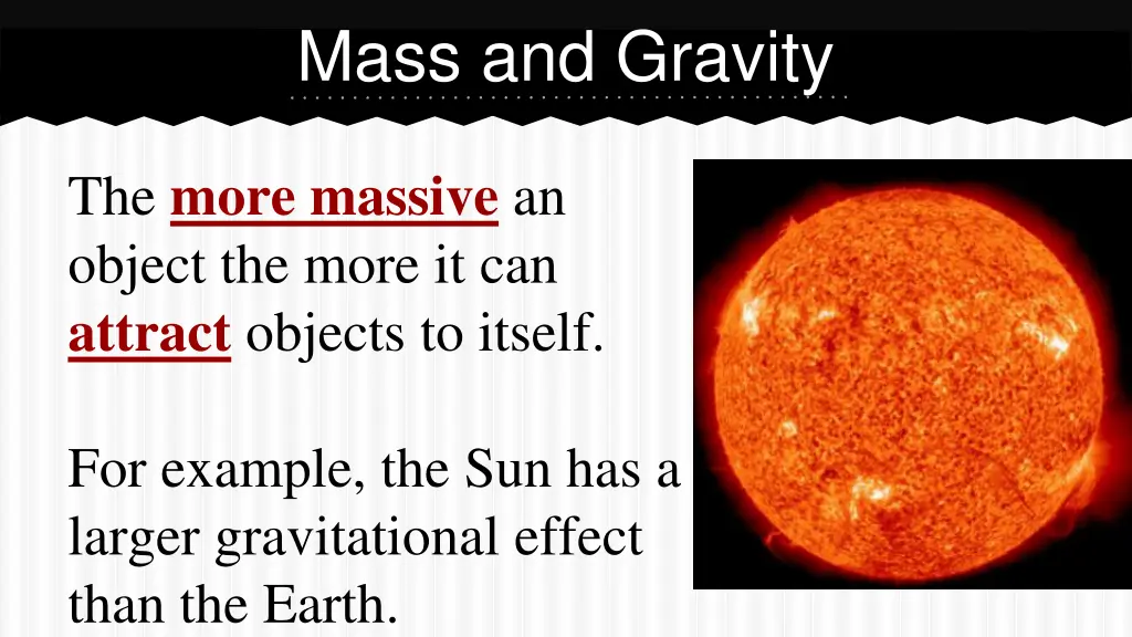 mass and gravity