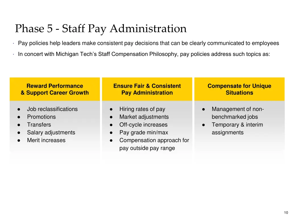 phase 5 staff pay administration